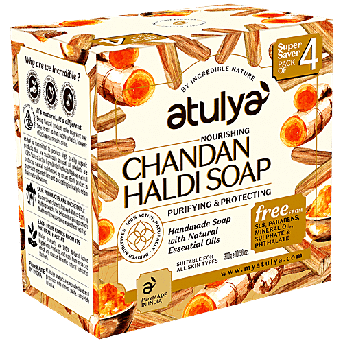 Buy Atulya Nourishing Chandan Haldi Soap Purifying Protecting