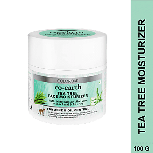 Buy Colorbar Co Earth Tea Tree Face Moisturizer Nourishes Skin For