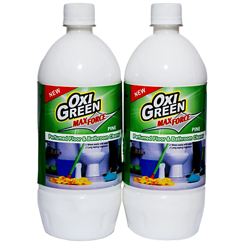 Buy Oxi Green Max Force Perfumed Floor & Bathroom Cleaner - Long ...