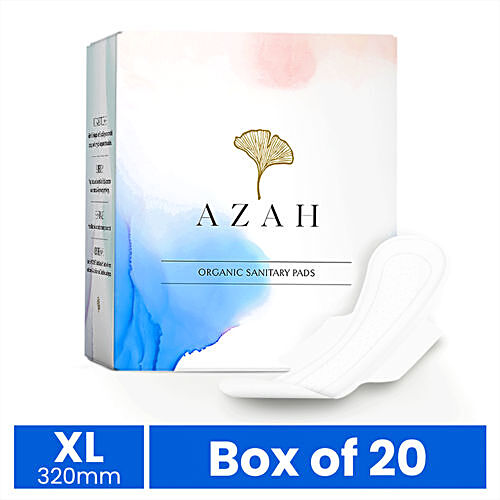 Buy Azah Rash-Free Organic Sanitary Pads - All XL, Without