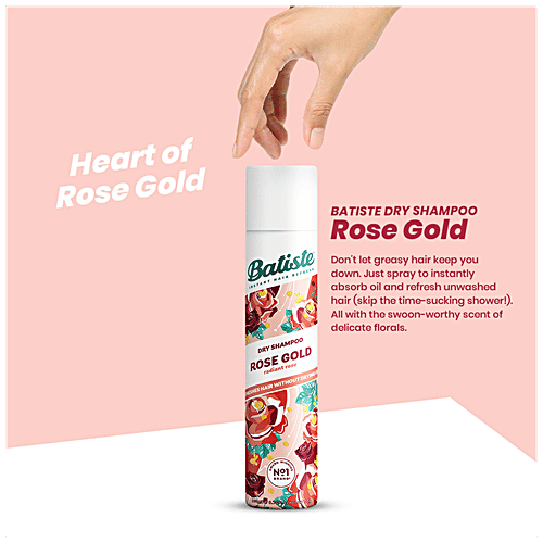 Buy Batiste Dry Shampoo - Radiant Rose Gold, Instant Hair Refresh ...