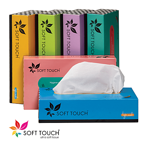 Buy Soft Touch Informal Ultra Soft Facial Tissue Box Online At Best