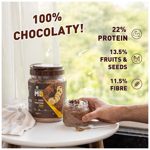 Buy MuscleBlaze 17 g High Protein Oats - With Probiotics, Dark Chocolate  Flavour Online at Best Price of Rs 649.02 - bigbasket