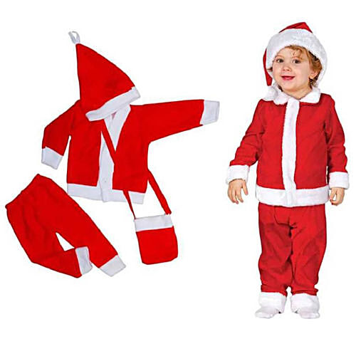 Buy Creative Space Christmas Santa Claus Dress For Kids, 1 To 2 Year ...