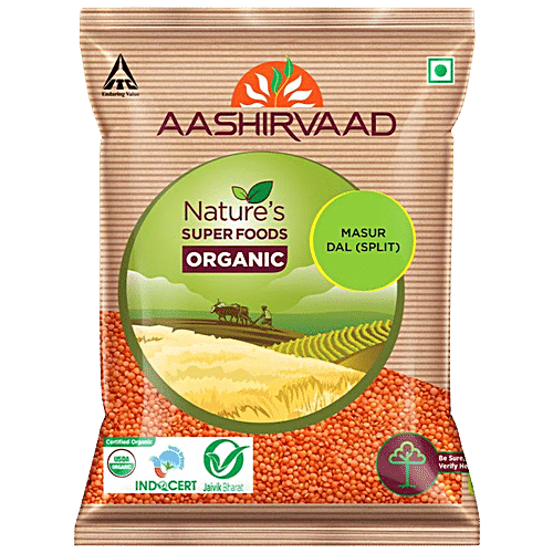 Buy Aashirvaad Masur Dal - Split, Organic, Rich In Protein Online at ...