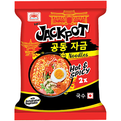 Buy Kab's Jackpot 2x Hot & Spicy Instant Noodles With Dehydrated