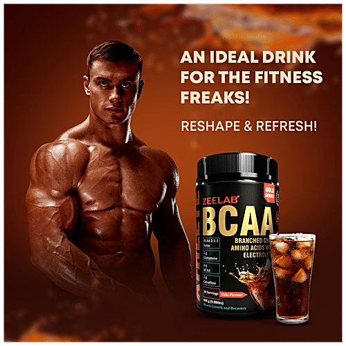 Buy ZEELAB Athlete BCAA - Supports Muscle Growth & Recovery, Cola ...