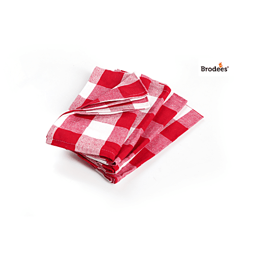 Buy Brodees Cotton Kitchen Towel - Blue, Checked, Easy Wash, 45 x 70 Cm  Online at Best Price of Rs 89 - bigbasket