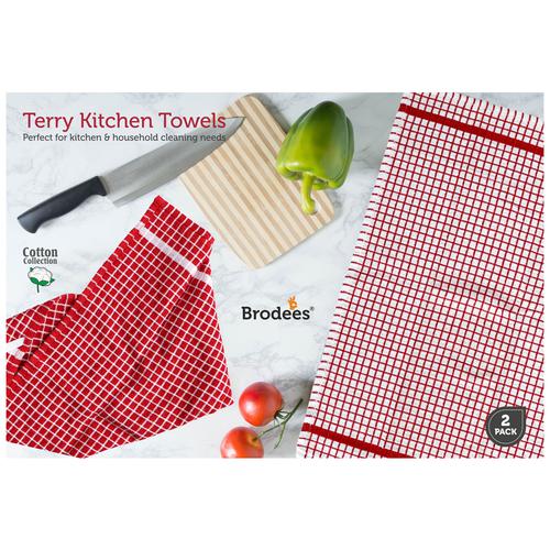 Buy Brodees Cotton Kitchen Towel - Blue, Checked, Easy Wash, 45 x 70 Cm  Online at Best Price of Rs 89 - bigbasket