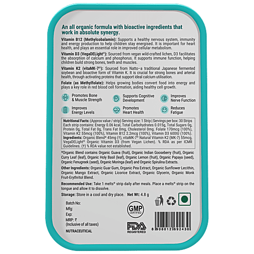 Buy Wellbeing Nutrition Frozen Elsa Melts Kids Organic Vitamin B12, D3 ...