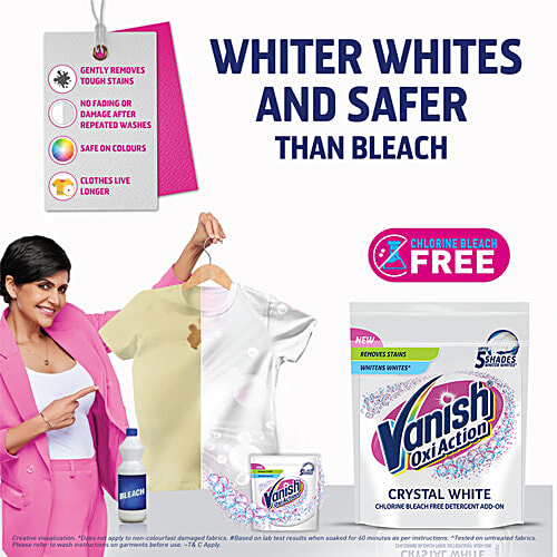 Buy Vanish Oxi Action White Chlorine Bleach Free Detergent Powder