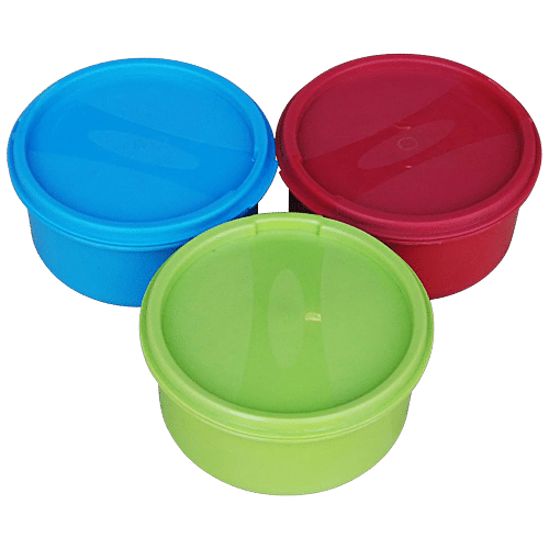 Buy Princeware Storage Containers - Round, Plastic, Assorted Colours ...