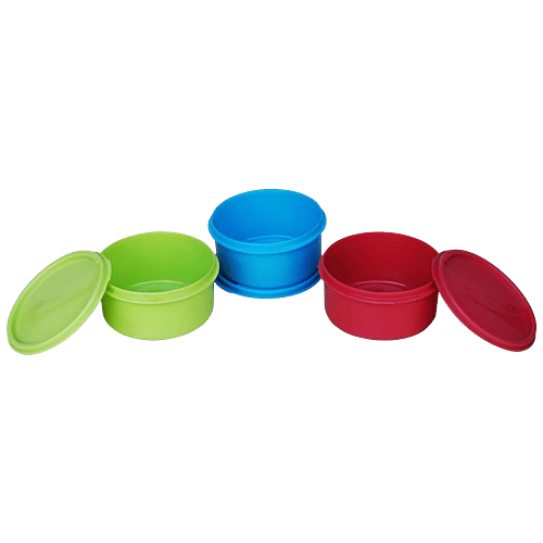 Buy Princeware Storage Containers - Round, Plastic, Assorted Colours ...