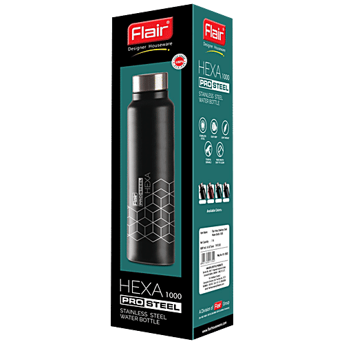 Buy Flair Plastics Hexa Pro Steel Stainless Steel Bottle Durable