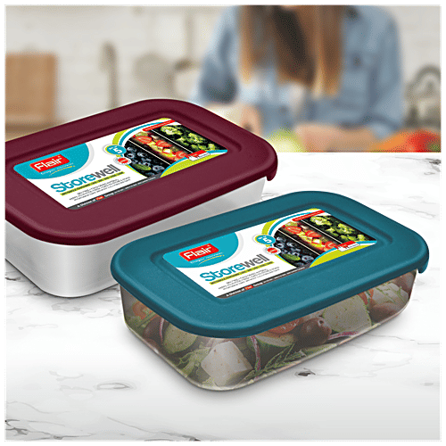 Buy Flair Plastics Storewell Rectangle Container - Food Grade, Bpa Free 