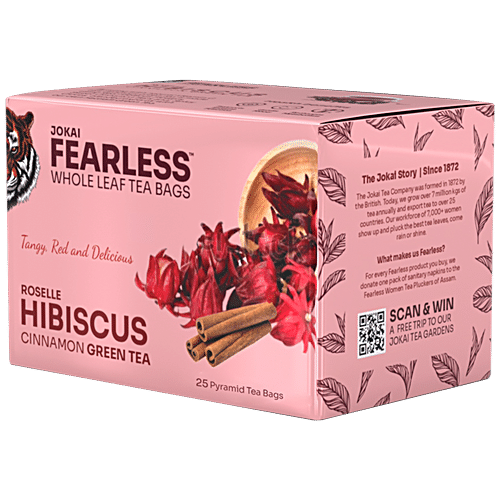 Buy Fearless Tea Roselle Hibiscus Cinnamon Green Tea Whole Leaf