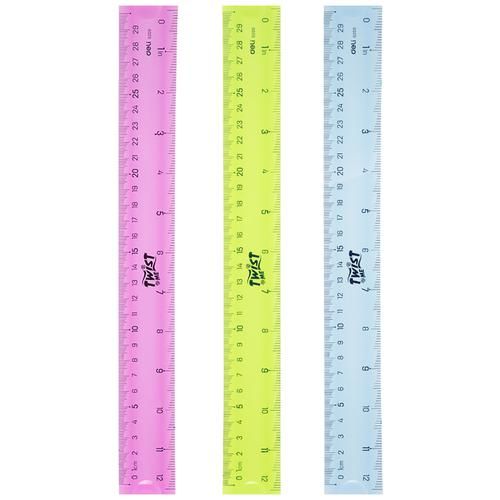buy-deli-flexible-ruler-scale-w6209-plastic-30-cm-assorted-colour
