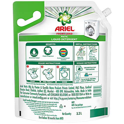 Buy Ariel Matic Liquid Detergent Front Load Online At Best Price Of Rs 52040 Bigbasket 