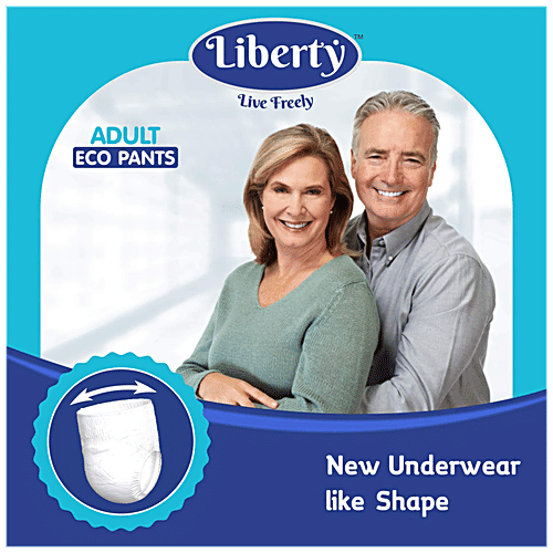 Buy Liberty Eco Adult Diaper Pants Medium Waist Size 61 115 Cm Unisex Online At Best Price 9773