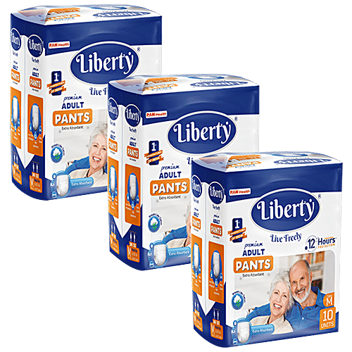 Buy Liberty Diapers Premium Adult Diaper Pants Medium Waist Size 61 115 Cm Unisex Online At 4861