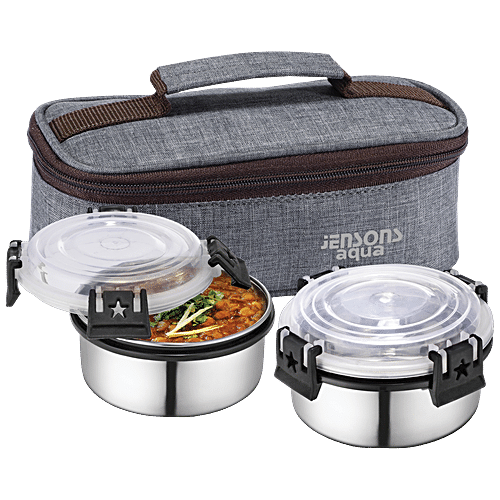 Buy Jensons Aqua Lunch Box With Bag - Leakproof & Detachable Click ...