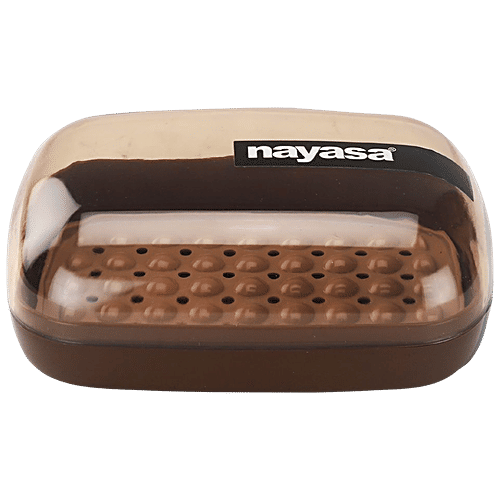 Buy Nayasa Bubble Rectangle Soap Case Brown Stylish Utility Online