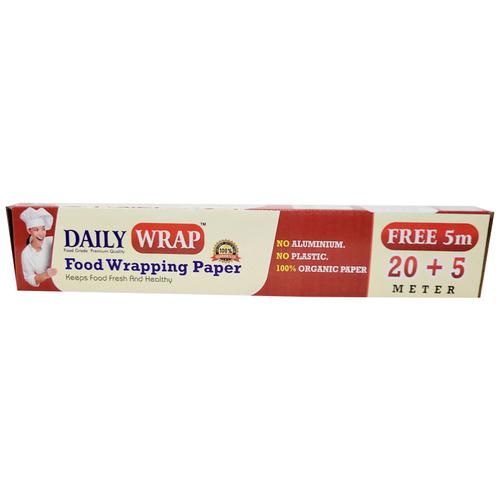 Buy Daily Wrap Food Wrapping Paper - 25 m, No Plastic, Grease-Resistant  Online at Best Price of Rs 169 - bigbasket