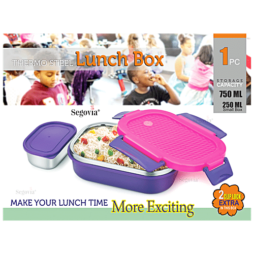 Buy NSCC 2 pieces TOPWARE Combo Steel Lunch Pack With Bag 3 Containers  Lunch Box (750 ml,) Mix color Online at Best Prices in India - JioMart.