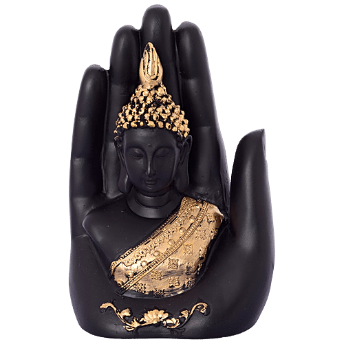 Buy eCraftIndia Golden Handcrafted Palm Buddha Decorative Showpiece Online  at Best Price of Rs 249 - bigbasket