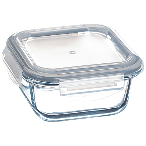 Buy Sanjeev Kapoor Boston Lunch Box - Square, Transparent, Plain, Leak ...