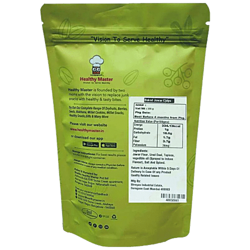 Buy Healthy Master Baked Chips Jowar - Vegan, Non Fried Online at Best ...