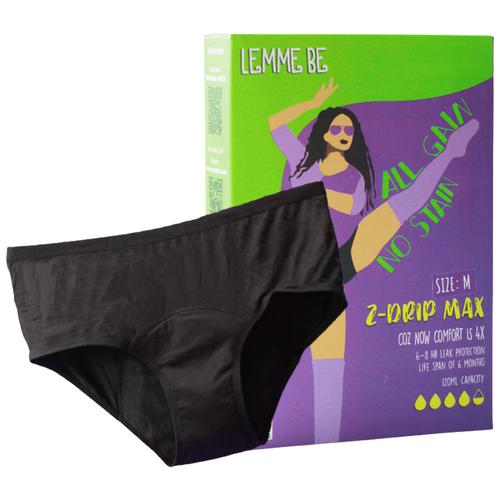 Buy Lemme Be Period Panties - Z Drip Max, Medium, Black, Reusable, Leak  Proof, Bamboo Fiber Online at Best Price of Rs 999 - bigbasket