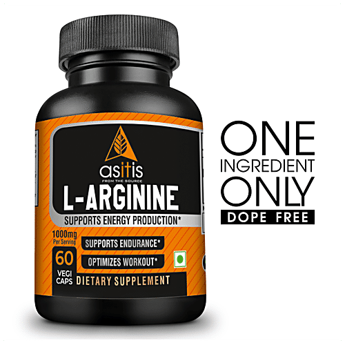 AS-IT-IS Nutrition L-Arginine 1000 mg Capsules - Supports Endurance ...