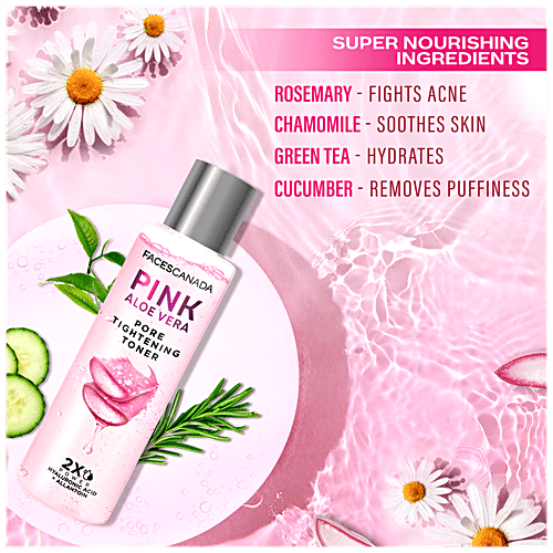 Buy FACES CANADA Pink Aloe Vera Pore Tightening Toner - Hydrating ...