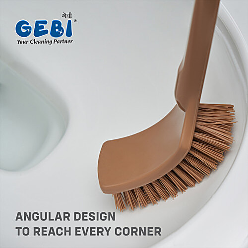 Angled toilet shop brush