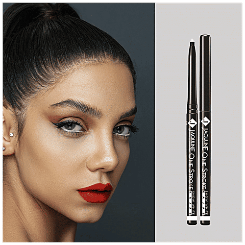 Buy Jaquline USA One Stroke Snow White Kajal - Smudge & Water Proof ...