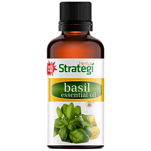 Herbal Strategi Basil Essential Oil Pure 50 ml