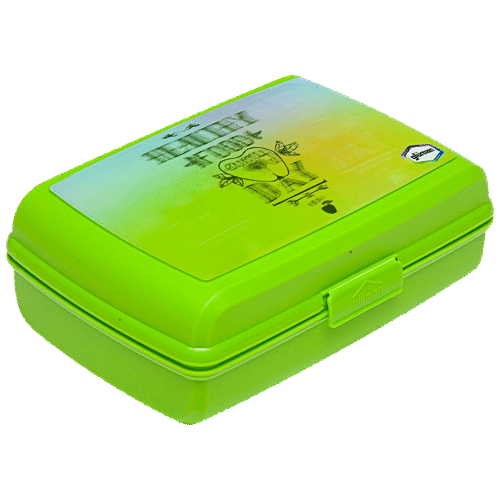 Buy Gluman Flip Lunch Box Generic - Plastic, Durable, Leak Proof, Green ...