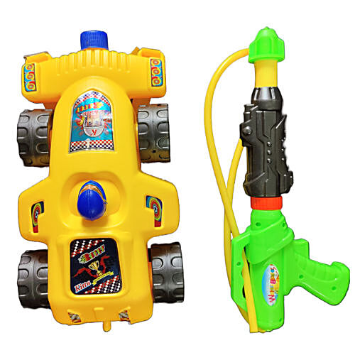 House of Festivals Holi Color Pichkari/Water Gun Military Shape With  Storage Tank,Large,High Quality, 1 pc