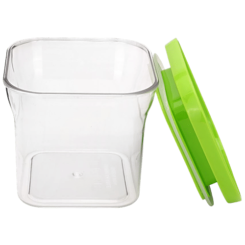 Buy YouBee Plastic Kitchen Storage Container - Air-Tight, Transparent,  Stackable, Grey Lid Online at Best Price of Rs 229 - bigbasket