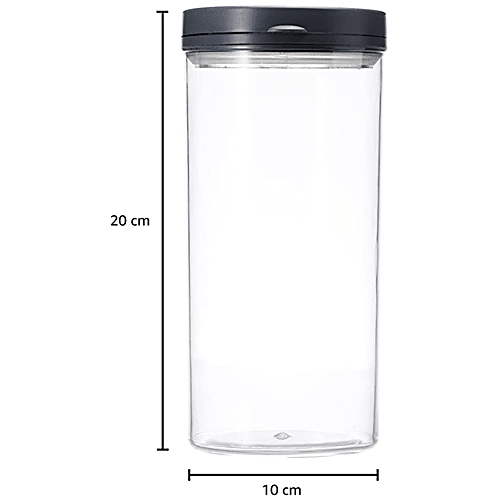 Buy YouBee Plastic Kitchen Storage Container - Air-Tight, Transparent,  Stackable, Grey Lid Online at Best Price of Rs 229 - bigbasket