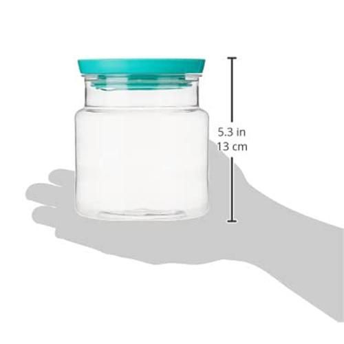 Buy YouBee Plastic Kitchen Storage Container - Air-Tight, Transparent,  Stackable, Grey Lid Online at Best Price of Rs 229 - bigbasket