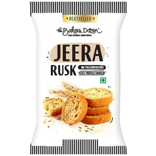 Buy The Baker #39 s Dozen Jeera Rusk 100% Whole Wheat No Preservatives