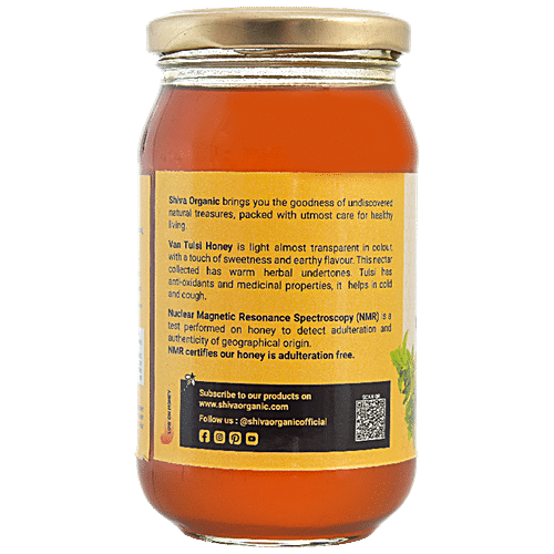 Buy SHIVA ORGANIC Van Tulsi Honey - 100% Natural, Healthy, No Added ...