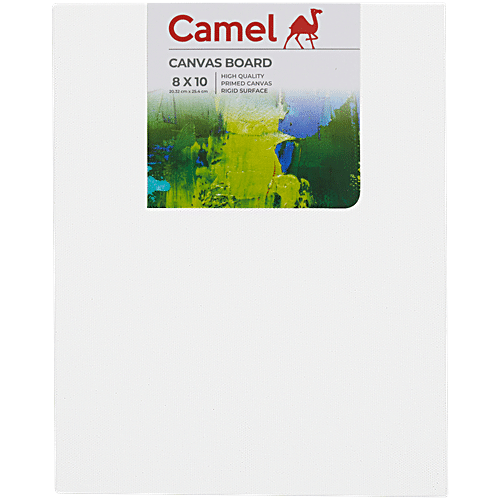 Buy Camel Canvas Board - With Acrylic Priming, 21 x 25 cm Online at ...