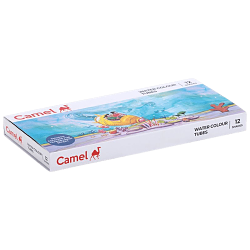 Camlin 5ml Water Colours Tube Set - 12 shades (For Students)