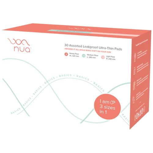 Buy Nua Ultra Thin Leakproof Pads - Highly Absorbent, Rash-Free, Assorted  Pack Online at Best Price of Rs 475 - bigbasket