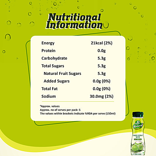 Buy B Natural Select Tender Coconut Water - No Added Sugar Online At ...