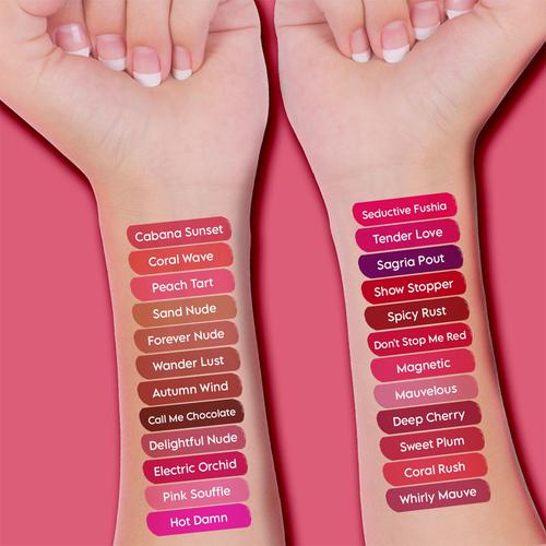 SERY Stay On Matte Liquid Lipstick - Enriched With Vitamin E, Highly Pigmented, LSO-22, 5 ml Sweet Plum 