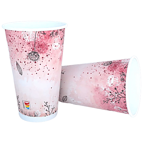 Buy Paricott Paper Cup - Mix Design, Assorted Colour, Eco-friendly